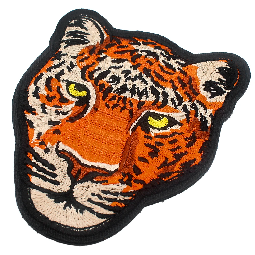 Parche táctico bordado Death Stare Tiger Panther, insignia con emblema trasero con gancho y bucle para chaleco táctico, casco, engranajes - imagen 4