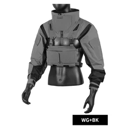 DMGear chaqueta de uniforme de combate táctico con bolsa Triple Mag ropa de camuflaje transpirable cómodo accesorio de caza al aire libre