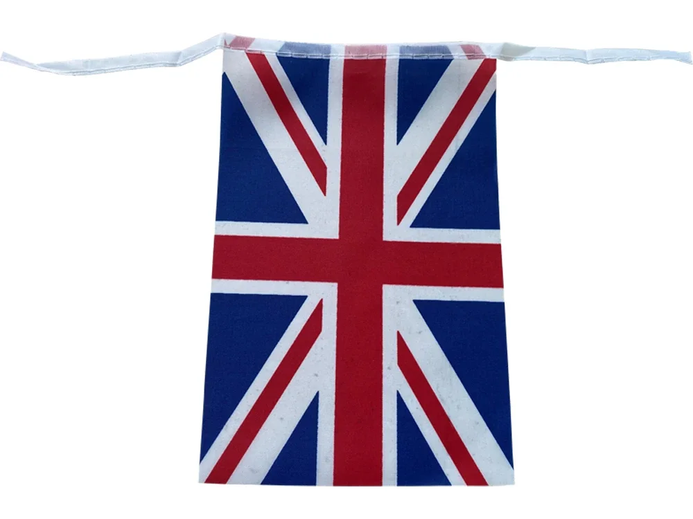 Banderines SKY FLAG del Reino Unido, 14x21cm, 20 unids/lote, banderas de cuerda del Reino Unido, banderín para decoración de fiesta y Festival - imagen 5