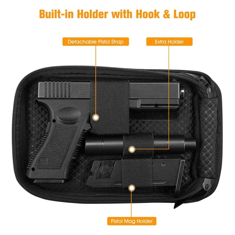 Bolsa de transporte táctica oculta, funda suave para pistola, riñonera, riñonera con soporte para revistas para pistola - imagen 2