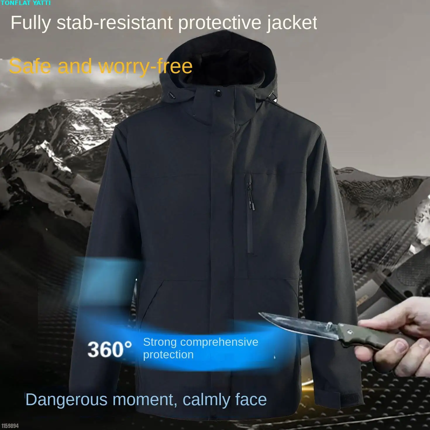 Chaqueta de autodefensa de talla grande, ropa de seguridad Flexible antipuñaladas y anticortes, protección Invisible para Hacker al aire libre, seguridad policial - imagen 2