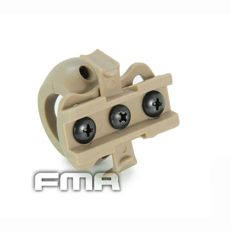 Clip para linterna para casco ARC/FAST, adaptador de clip para linterna táctica de 25,4mm de diámetro - imagen 4