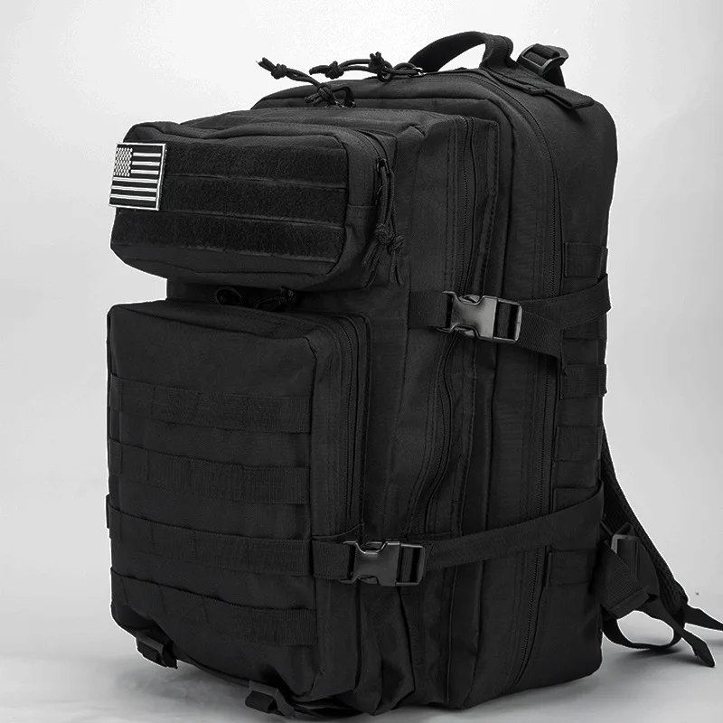 Mochila táctica MOLLE 3P para hombre y mujer, bolsa militar de nailon con bandera para senderismo, 30L o 50L - imagen 4