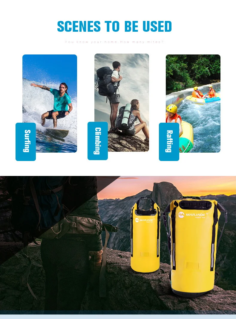 Bolsa impermeable - Sistema de cierre hermético