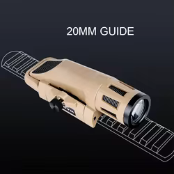 WADSN WML GEN1 2 LED luz estroboscópica táctica casco Airsoft linterna iluminador modos Constant3 versión larga para deportes al aire libre