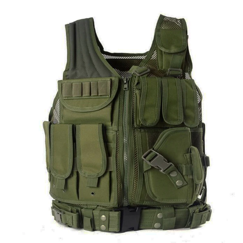 Chaleco táctico multifunción, equipo militar, Airsoft, caza, Molle, armadura de combate, ejército, Paintball, protector, CS, pecho - imagen 2