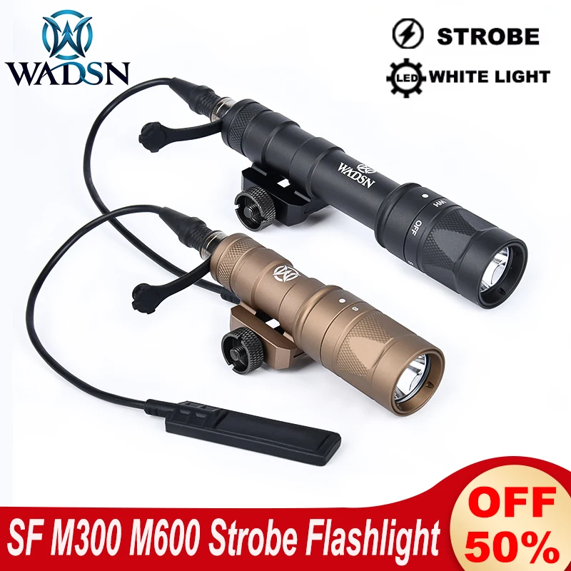 Linterna táctica Surefir M300 LED estroboscópica para airsoft y caza