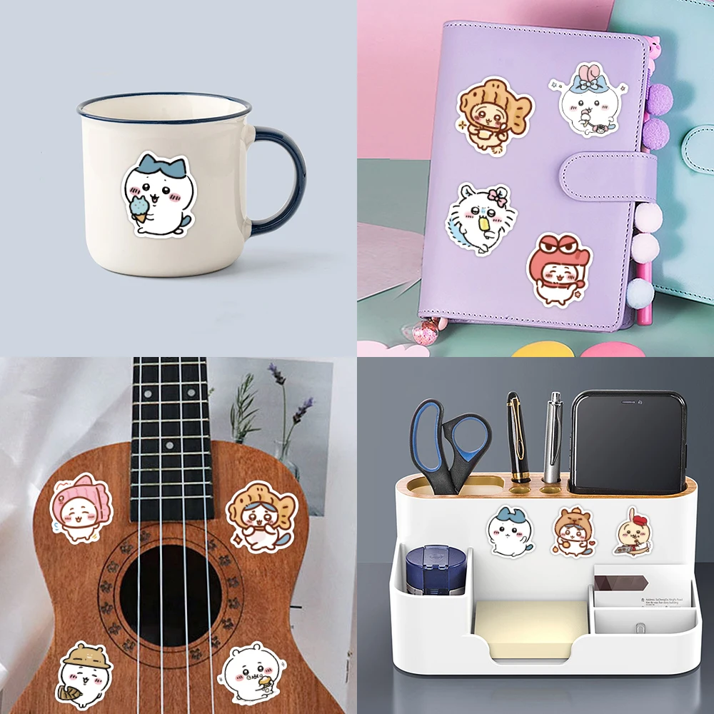 Chiikawa pegatinas tácticas para equipaje, portátil y cuadernos - imagen 5