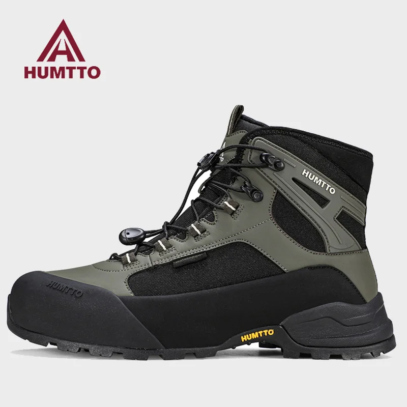 HUMTTO zapatos de senderismo hombres invierno mujeres deportes al aire libre zapatos de trekking amortiguación botas tácticas ligeras zapato de caza impermeable