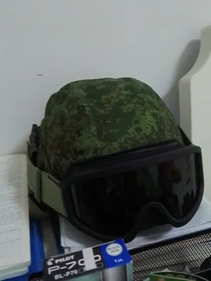 SMTP-E2-1 ruso 6B47, cubierta de casco táctico de entrenamiento para hombre pequeño, verde, sin casco ni cristal - imagen 4