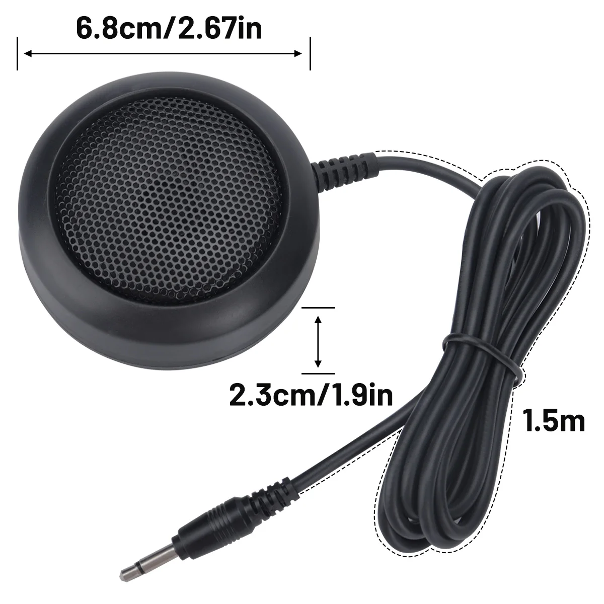 ABBREE KES-4 Altavoz externo para emisora Jack 3,5 mm militar - imagen 2