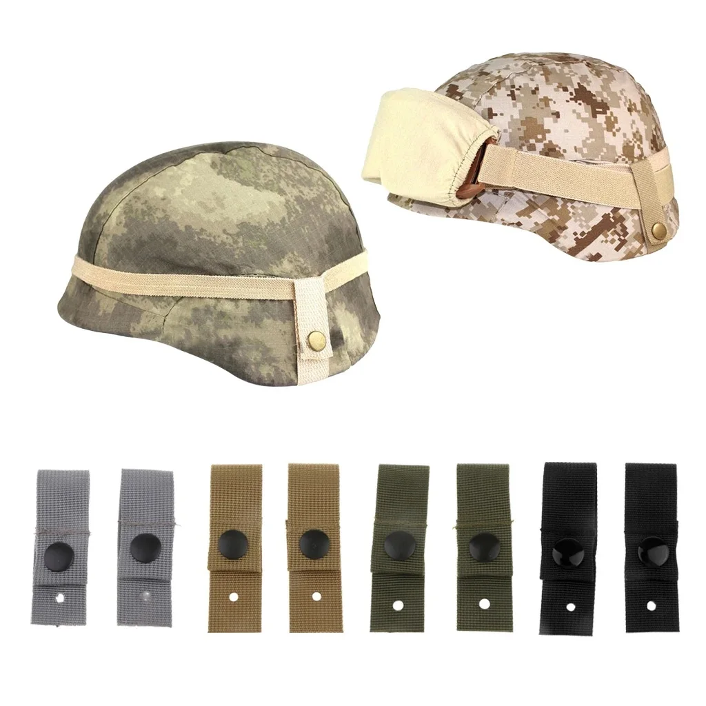 Correa de retención para gafas de casco táctico MICH M88 ACH, correas de fijación con hebilla a presión, accesorios de caza, 2 piezas - imagen 2