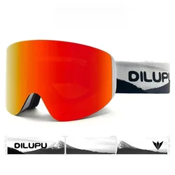 Gafas snowboard antiniebla cambio rápido – sistema magnético lente doble capa