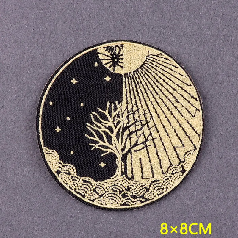 Mystery Stripes Iron On Patches On Clothes Tarot Patch Embroidered Patches For Clothing DIY Devil Badges On Backpack Accessory - imagen 5