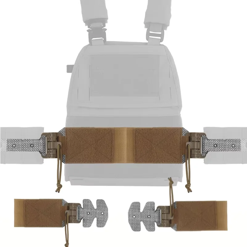 Chaleco de asalto táctico FCPC V5, hebilla de liberación rápida, estilo Ferro, chaleco de caza Airsoft, accesorios para faja, 2 uds. - imagen 2