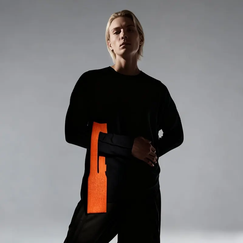 Bolsa tejida para teléfono móvil, bolsillo para teléfono móvil, funda protectora de tela de malla acanalada, bolsa de almacenamiento de tejido 3D todo en uno - imagen 4