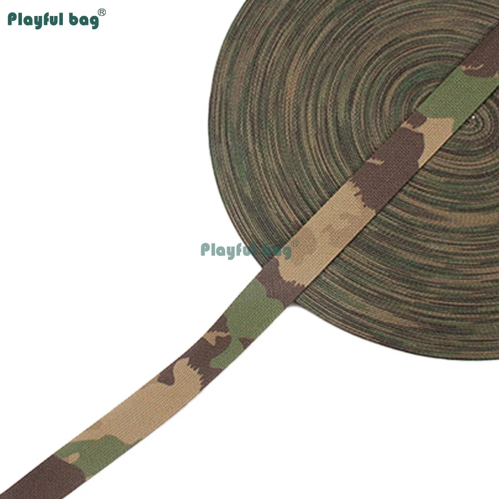 Cinta de Camuflaje Suiza de Doble Cara de 5 Metros y 25 mm de Ancho, Accesorio para Equipo Táctico y de Exterior, Correa para Proyectos de Bricolaje NA107 - imagen 4