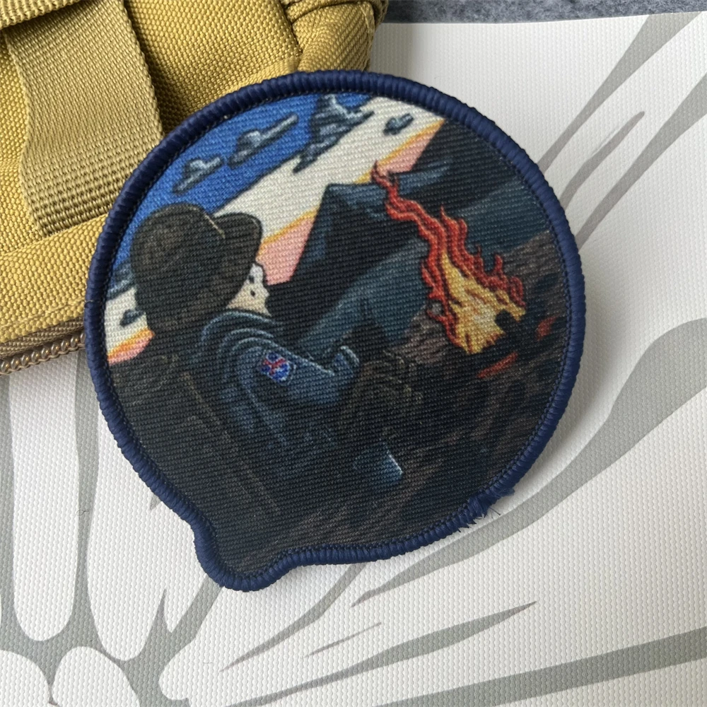 Parche de insignia de moral táctica Take A Break, brazalete militar, parches de gancho y bucle impresos para pegatina de mochila - imagen 4