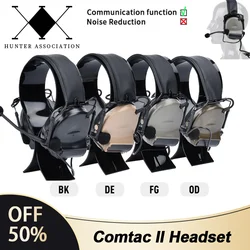 Auriculares WADSN COMTAC II, auriculares de comunicación para grabación, auriculares de Airsoft Kenwood U94 PTT, para caza al aire libre sin reducción de ruido