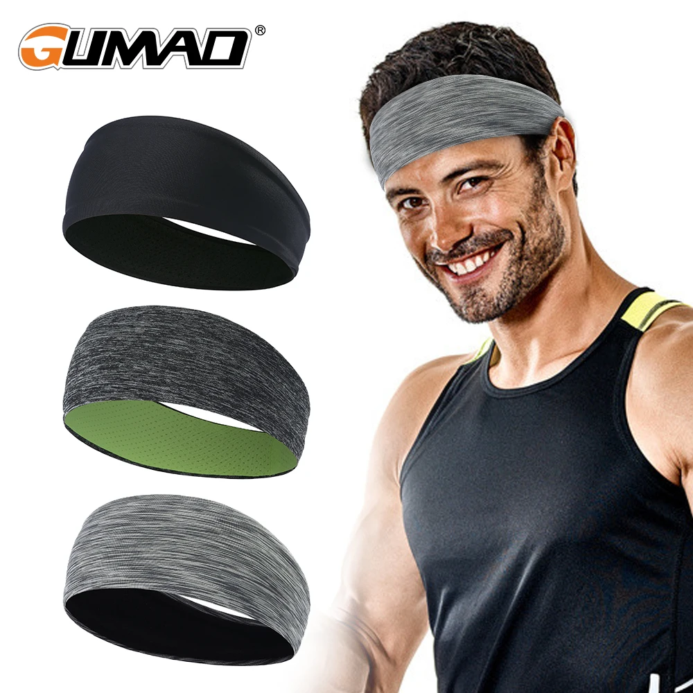Deporte correr banda para el sudor baloncesto Fitness ciclismo Yoga gimnasio cabeza banda para el cabello pañuelo de secado rápido diadema de tenis hombres mujeres verano - imagen 5