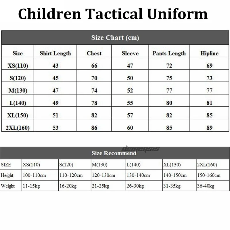 Conjunto de uniforme de camuflaje para niños y niñas, uniforme militar para niños, traje táctico cómodo de Paintball para chico, camisa CS, pantalones, conjuntos para niños - imagen 5