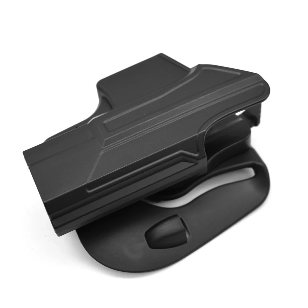 Funda rápida para Glock 19 23 32 19X 44 45 acero plástico rotación de 360 grados funda de pistola derecha caza Airsoft Hangun funda - imagen 5
