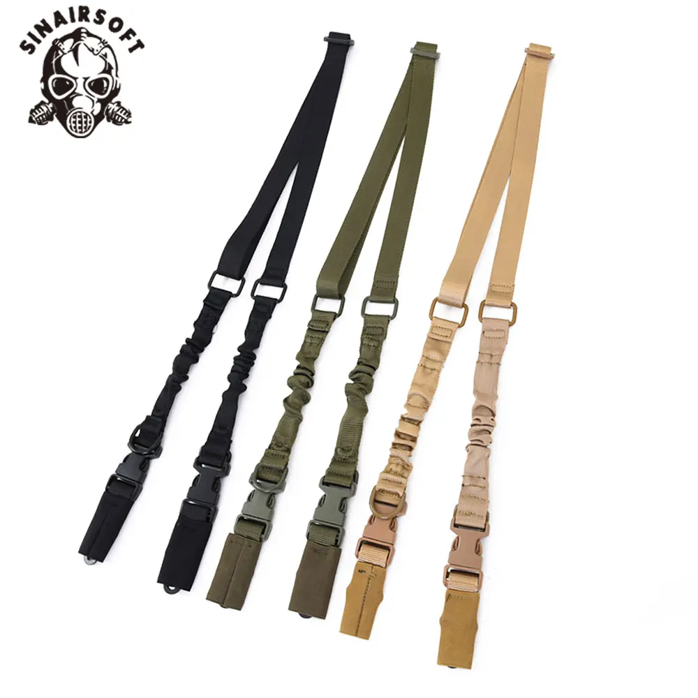 SINAIRSOFT ajustable 2 puntos Rifle Sling táctico de liberación rápida verde Universal apto para caza Airsoft Paintball correa de nailon