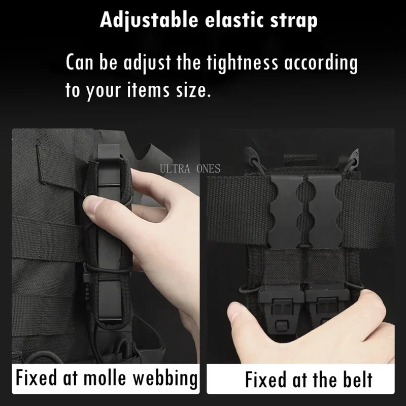 Bolsa para revista individual M4 Molle 5,56, caza al aire libre, tiro AK AR AR15 Mag, funda táctica para Paintball, bolsas de cintura - imagen 5