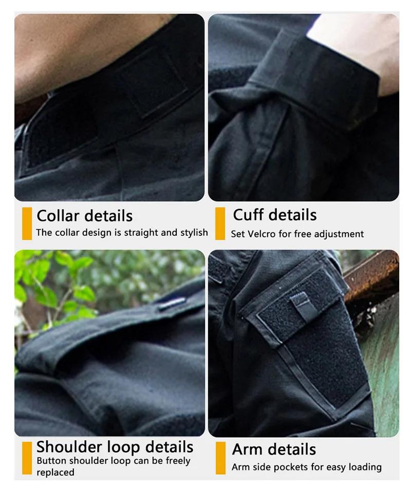 Uniforme Milita para exteriores, traje táctico resistente al desgaste, abrigo de fuerzas especiales para hombres de Safari, pantalón, ropa de caza de camuflaje para pesca - imagen 4