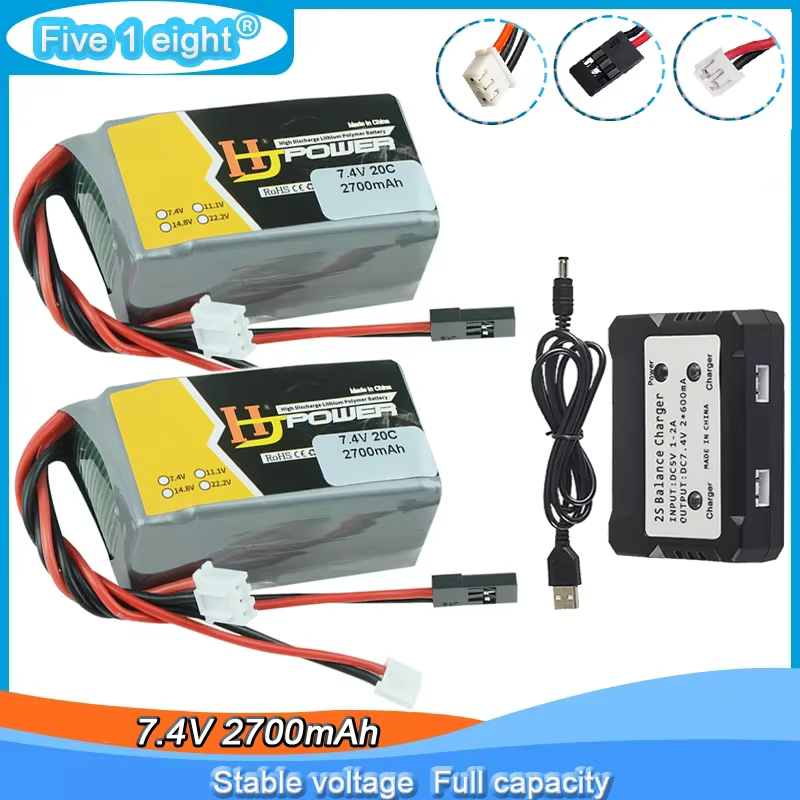 Batería LiPo recargable para emisora RC con conector Futaba - imagen 3
