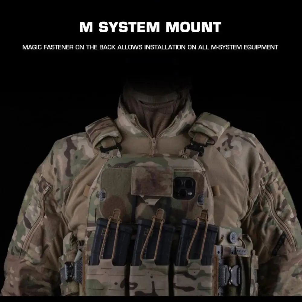 Tablero de navegación plegable MOLLE táctico para IPHONE 15 PRO MAX, bolsa para teléfonos móviles, chaleco de caza Airsoft, funda para mapa, equipo de Panel administrador - imagen 5