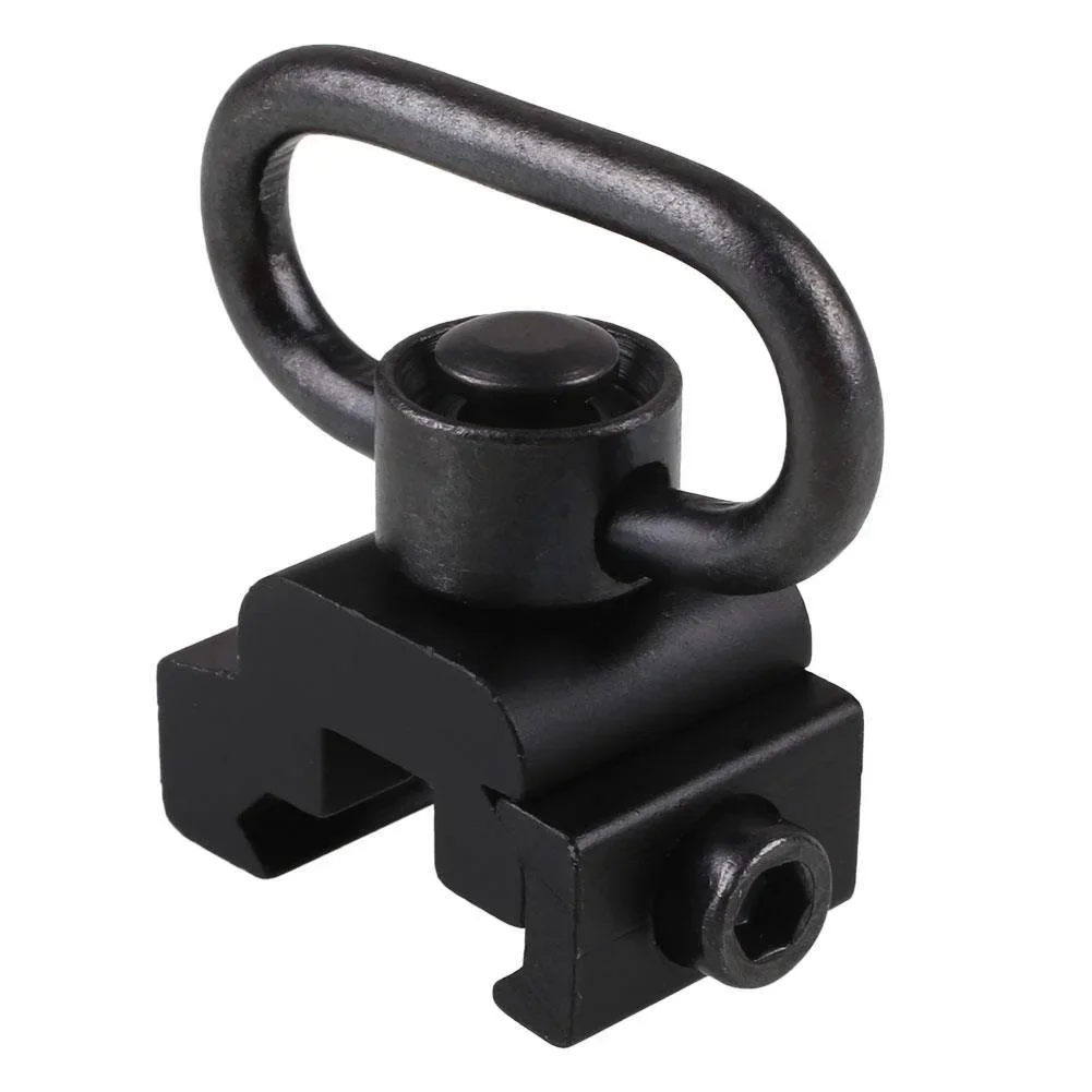 Adaptador de montaje giratorio de eslinga de separación rápida, correa para Rifle QD de 1,25 pulgadas, accesorio de anillo de eslinga, riel Picatinny de 20mm, accesorios para pistola de caza - imagen 3