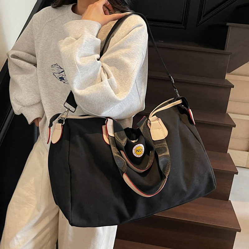 Bolso de hombro tipo bandolera para entrenamiento de gimnasio, separación en seco y húmedo, equipaje de embarque, viaje corto, bolso de compras para comando - imagen 4