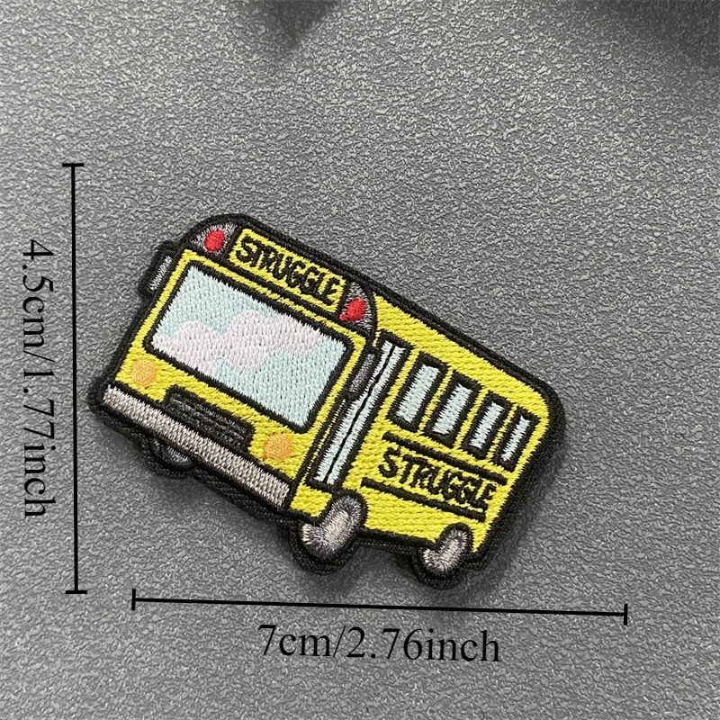 Parche "STRUGGLE", insignia de moral táctica para coche, gancho bordado y bucle, mochila militar, ropa, pegatina decorativa, brazalete - imagen 5