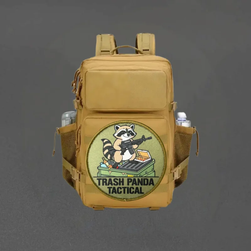 Parche táctico mapache Trash Panda gancho y bucle para brazalete