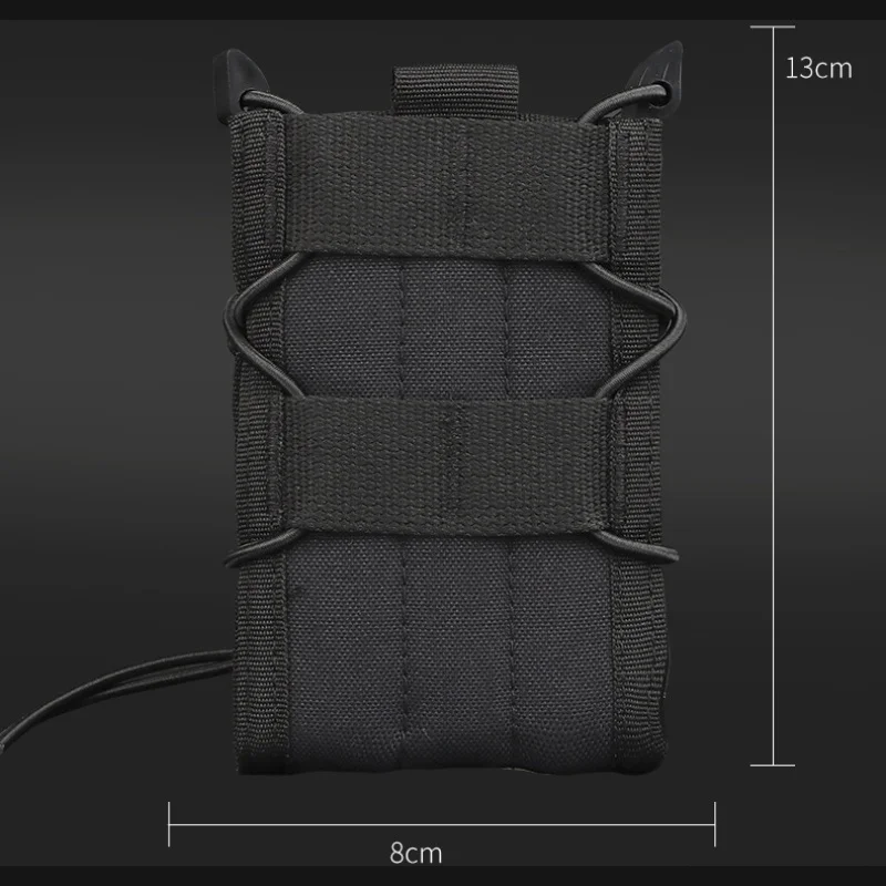 Bolsa magnética M4 individual tipo tigre |   Revistero 5.56 compatible con MOLLE de liberación rápida |   Para uso de caza - imagen 5