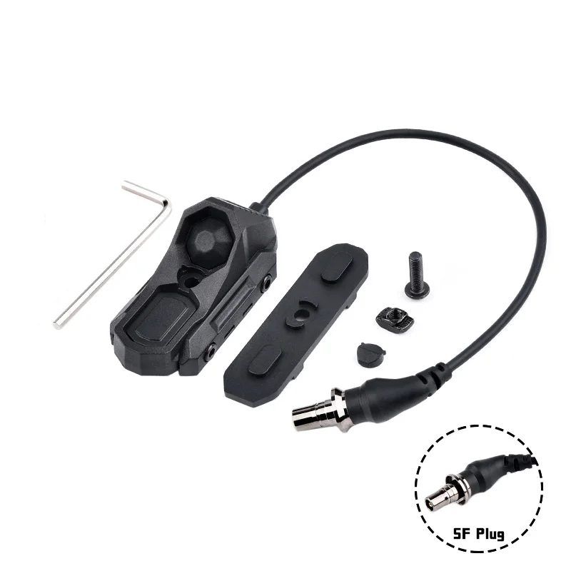 Linterna táctica Surefir M300A M600C con interruptor de presión remota de doble función AXON compatible con luz Airsoft de caza con riel de 20mm - imagen 5