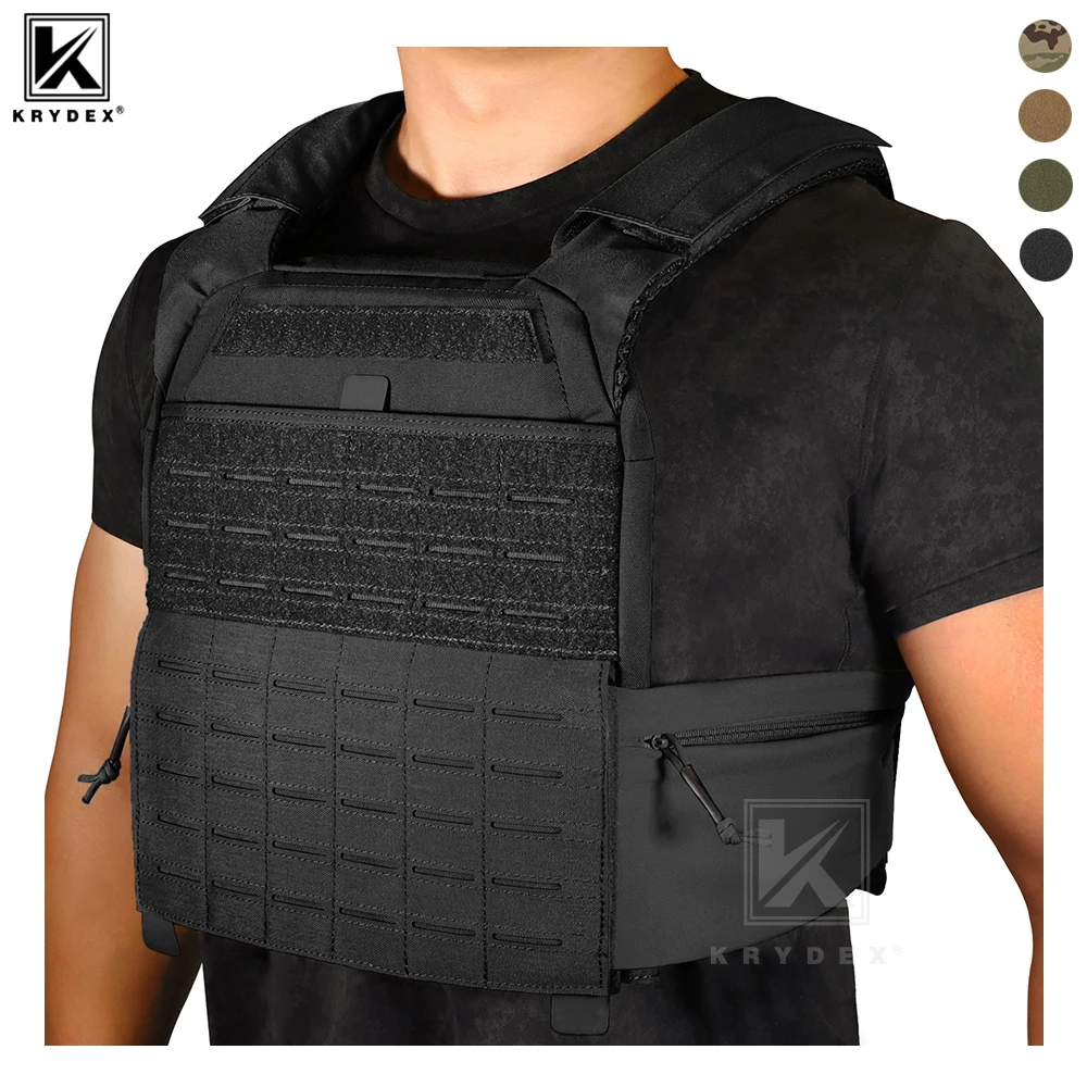 Krydex Chaleco Táctico MOLLE Portaplacas con Correas Ajustables - imagen 5