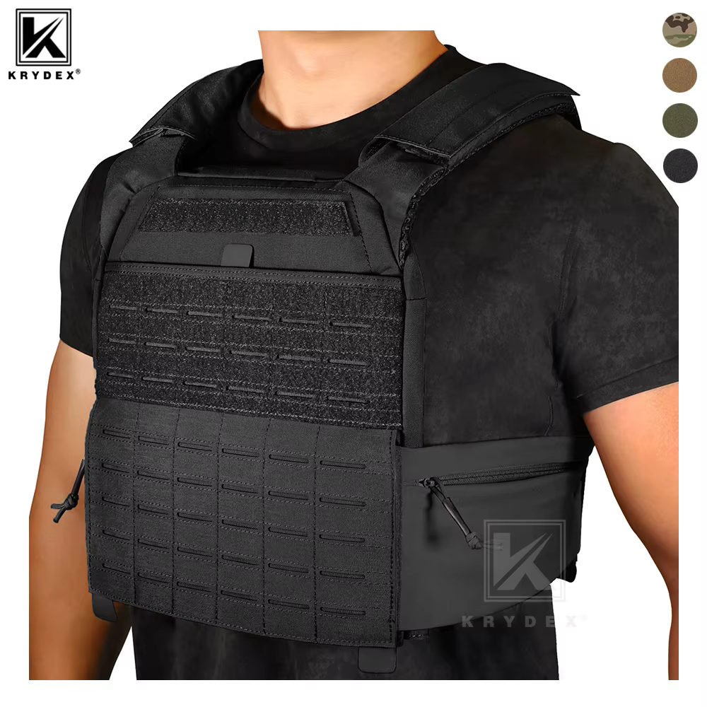 Krydex Chaleco Táctico MOLLE Portaplacas con Correas Ajustables - imagen 5