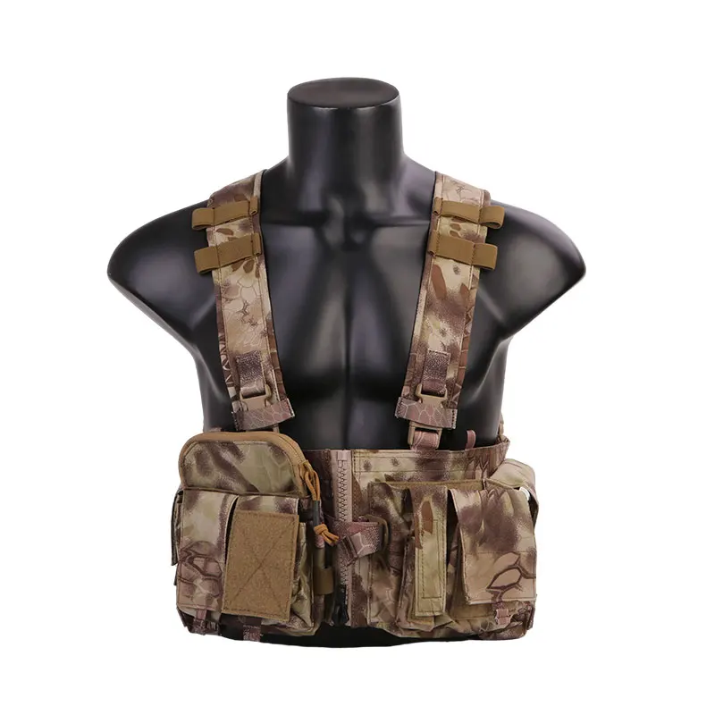 Emersongear táctico para MF Style UW Gen V Split Front pecho Rigt desmontable con hebilla de cremallera Milsim caza combate senderismo Nylon