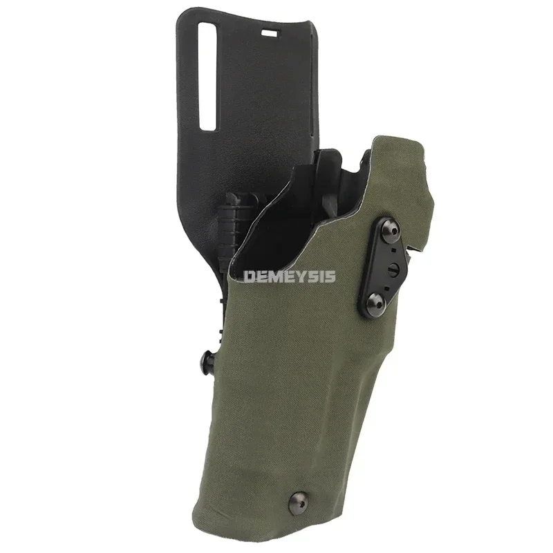 Funda táctica para Glock 17 Gen4 G19 con linterna X300 X300U sistema de bloqueo rápido fundas para pistola de caza y tiro - imagen 5