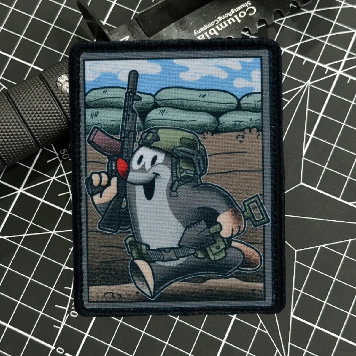 Parche de moral táctico "Krtek Mole Operator", parche de gancho y bucle, insignia del ejército militar, brazalete, ropa estampada, pegatinas para mochila - imagen 3