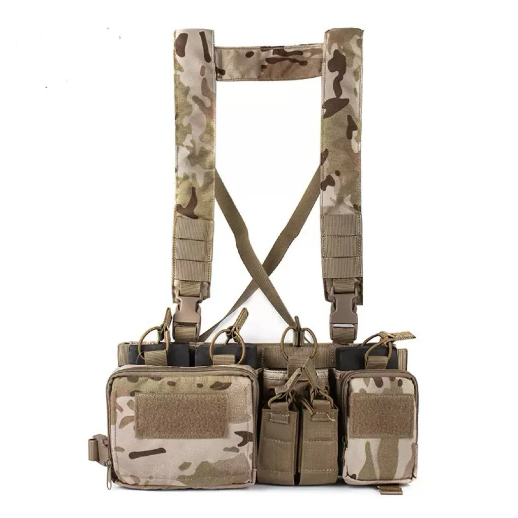 Chaleco de combate ligero con correa para el pecho de liberación rápida multifuncional 1000D, chaleco táctico TCM, protección de seguridad Colete Tatico - imagen 3