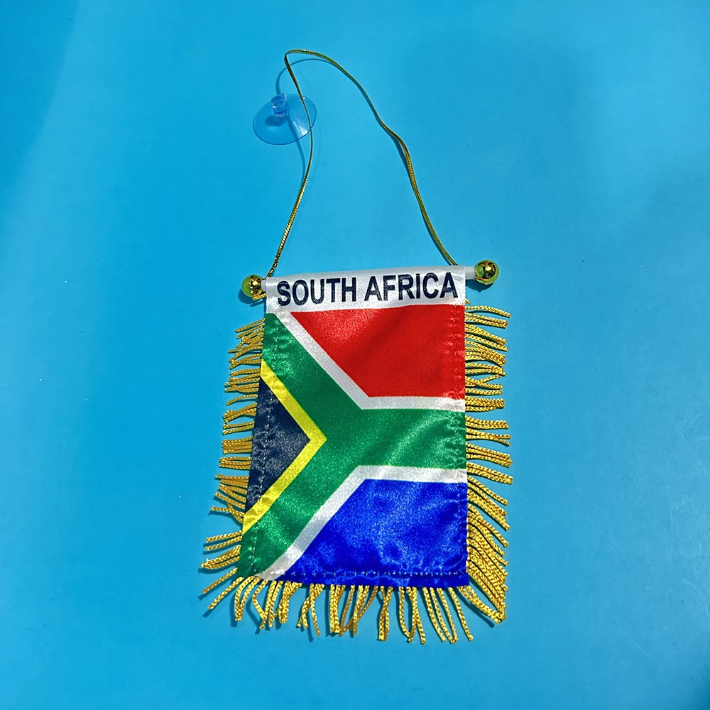 SKY FLAG Bandera Sudáfrica coche – Gallardete poliéster doble cara - imagen 3