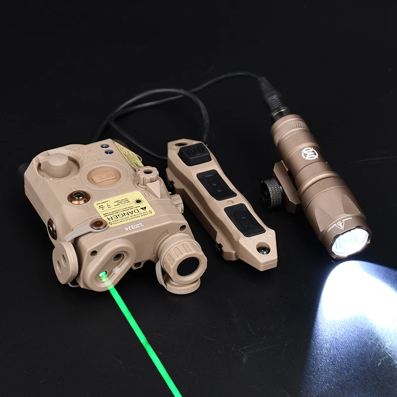 Surefir M300 M600 linterna táctica Airsoft PEQ 15 punto rojo verde azul indicador vista caza luz láser riel de 20mm - imagen 4