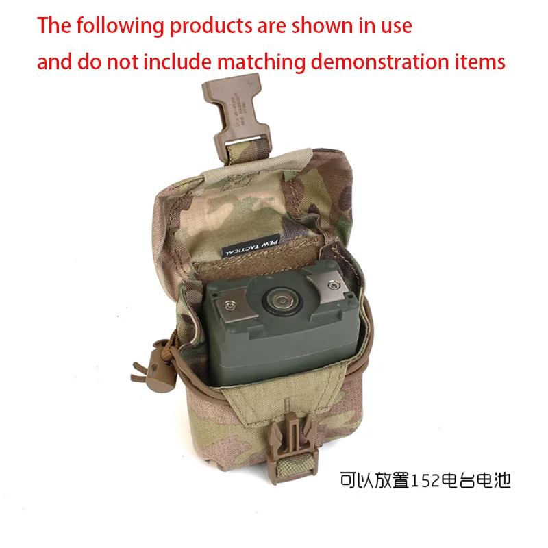Bolsa táctica de cintura PRC152 para baterías de radio - imagen 2