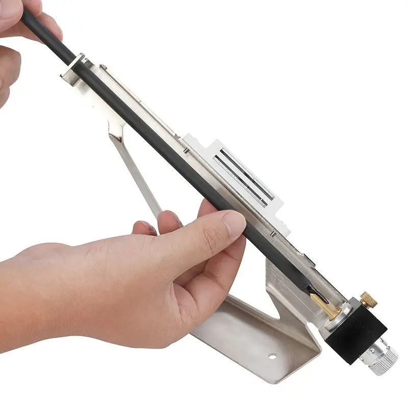 Plantilla de tiro con arco, flecha, pluma adhesiva de aluminio, 3/4/6 Uds., palo de Fletches ajustable, arco, flecha de tiro de caza, herramienta de bricolaje - imagen 3