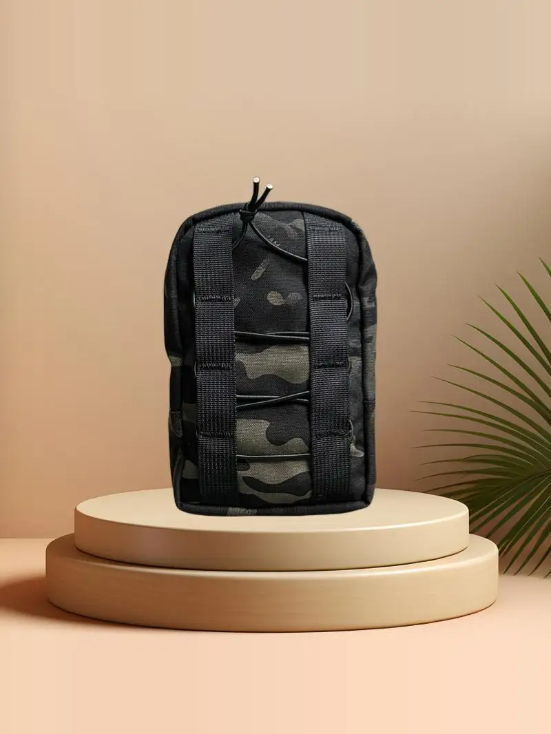 Bolsa secundaria para exteriores, bolsa para varios Gp vertical, bolsa secundaria multiusos para exteriores de camuflaje Molle horizontal - imagen 3