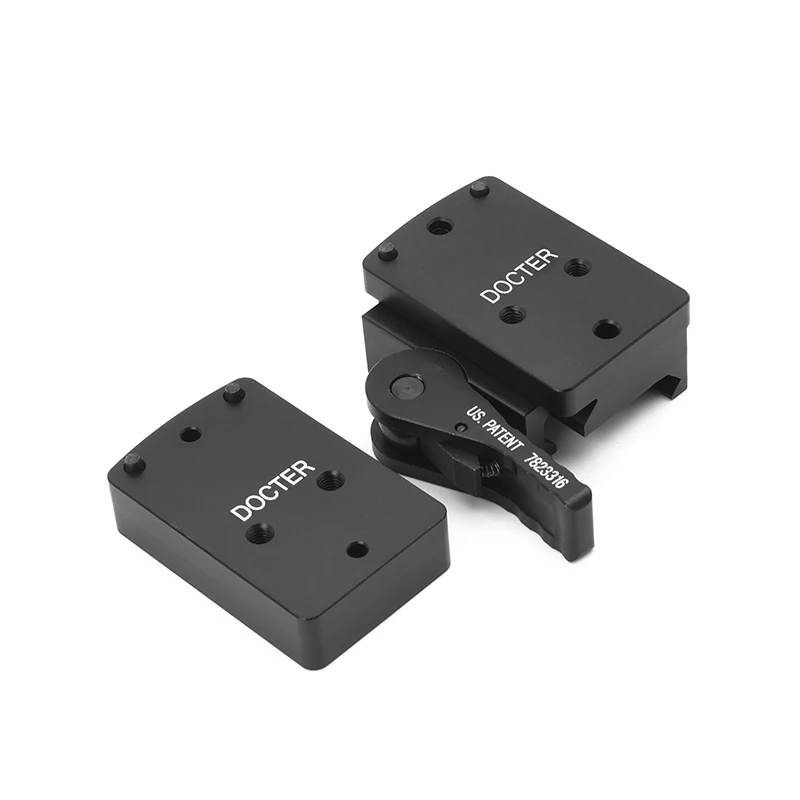 Soporte RM QD para RM06 Mini Red Dot Sight QD, placa elevadora de bloqueo automático compatible con Rifle de riel Picatinny Weaver de 20mm para caza - imagen 4