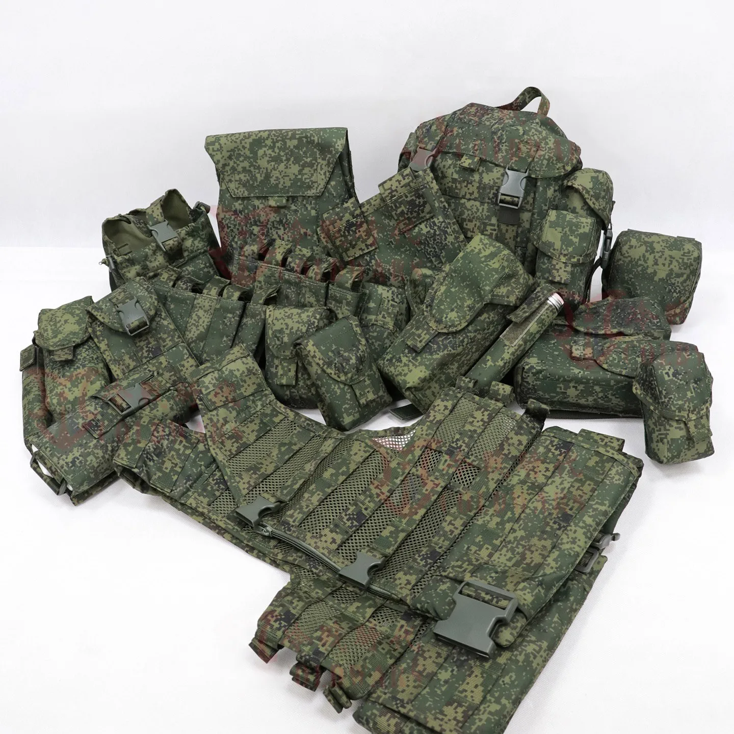 Chaleco táctico militar ruso 3 GEN 6sh117, equipo de protección, camuflaje completo, pequeño equipo de transporte verde - imagen 2